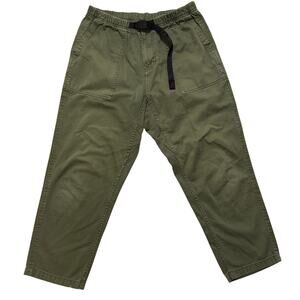Gramicci USA Belted Loose Tapered Casual Pants Green S